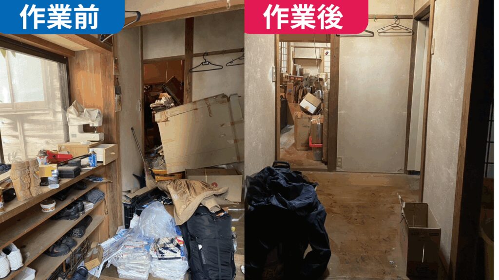 新潟市西蒲区の空き家のお引越し対応事例