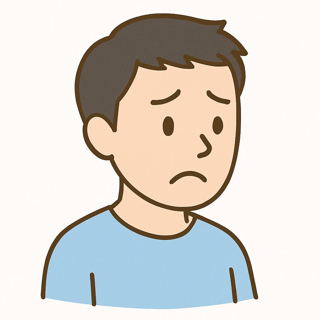 休日に体力が残っていないお客様の悩み（男性）