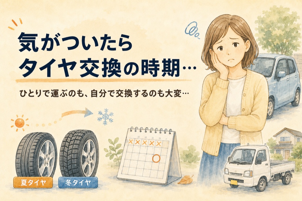気がついたらタイヤ交換の時期…でお困りの方｜便利屋ありがとう、あべさん