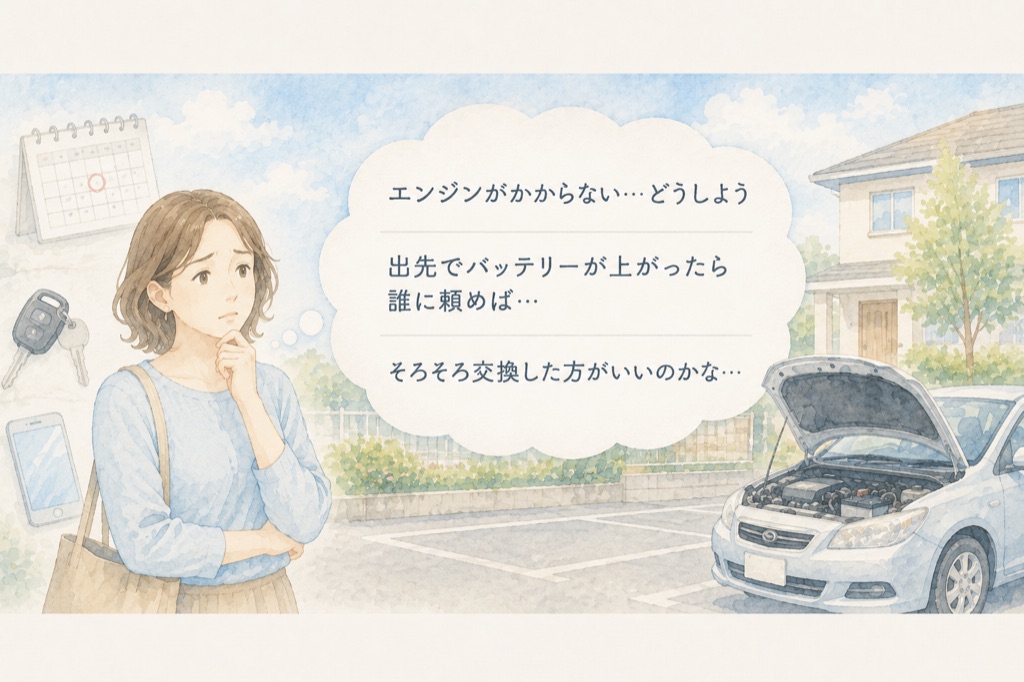 バッテリー上がりでお困りの方へ